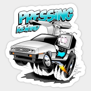 PRESSING REWIND (90's Tee) Sticker